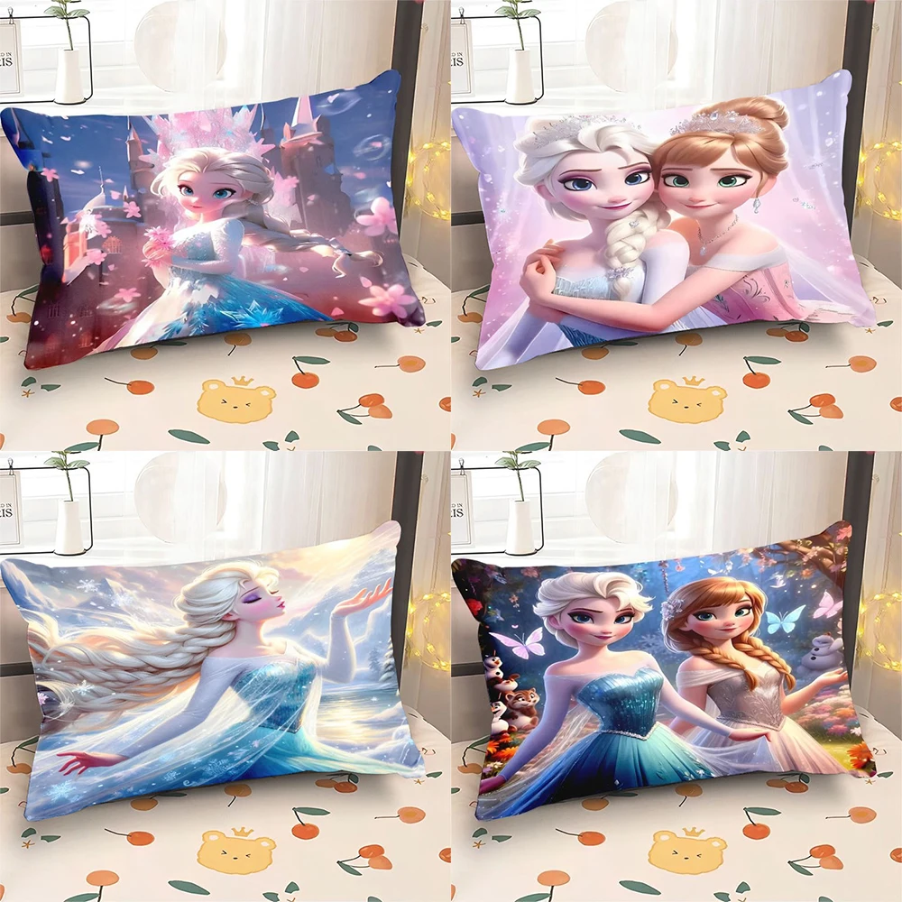 Frozen Princess Printed Pillowcase Bedroom Room Decoration Bed Sleeping Pillowcase Home Living Room Sofa Cushion Cover