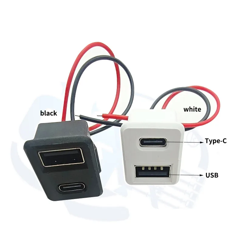1/3pcs USB Double-Layer Type-C Female Socket Connector 20V 3A Power Charging Lamp Socket USB 2.0 Welding Lamp Socket Interface