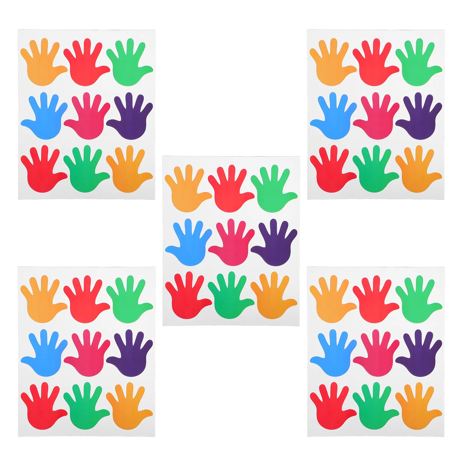 

45 шт. виниловых наклеек на пол, съемные, водонепроницаемые, с рисунком отпечатков рук, для спальни, гостиной, ванной комнаты, душа