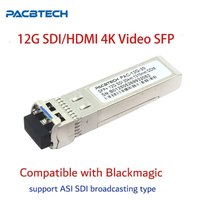 12G 12G-SDI SD-SDI Video Tranceiver 4K Fiber Transmission Optical Module SFP for Blackmagic Design BMD Yellobrik