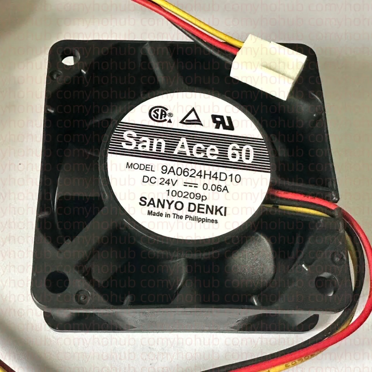 

SANYO DENKI 9A0624H4D10 DC 24 В 0,06 А 60x60x25 мм 3-проводной охлаждающий вентилятор для сервера