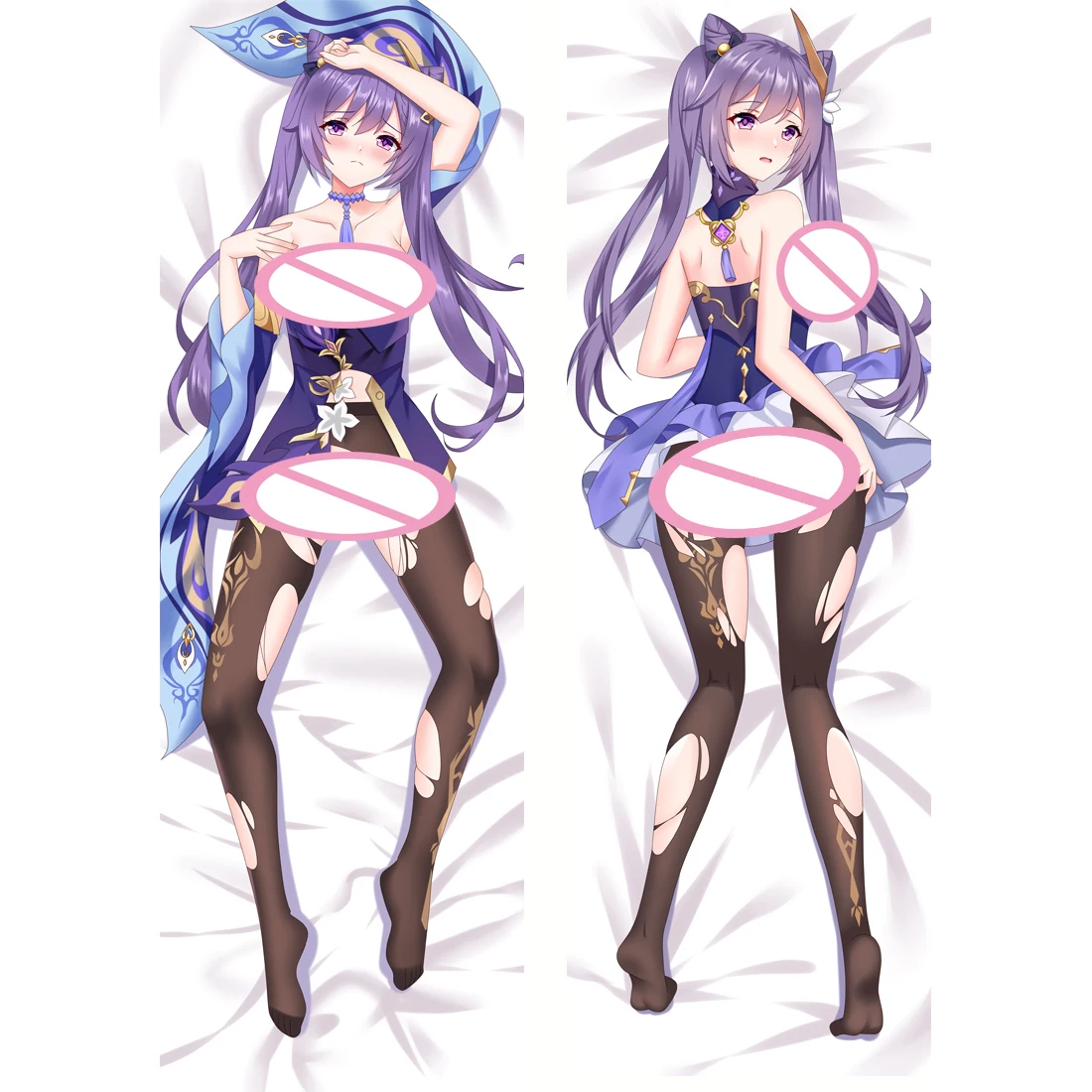 

Genshin Impact Keqing Dakimakura Hugging Body Pillow Cover Case Otaku Anime Long 3D Two-Side Sexy Pillowcases