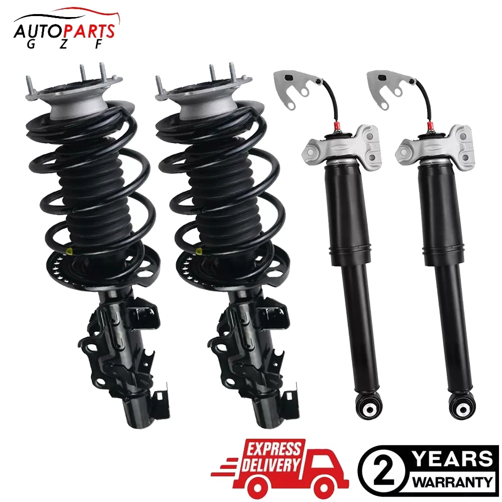 4x Front Rear Shock Struts Assys For Cadillac CTS RWD 3.6L w/ Electric 2015-2019