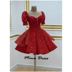 Mina Customized Backless Elegant Evening Dress Woman Dresses for Special Events Short Style Sequins Gala Dresses 2024 Ball Gowns