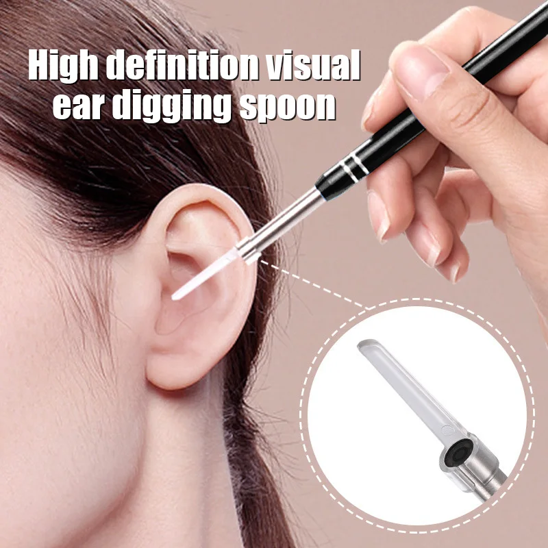 Visual Ear Cleaner With Camera 6 LED Lights 3.5mm Lens Ear Wax Removal Tool ​500W HD Camera Smart Temperature Control Earpicker
