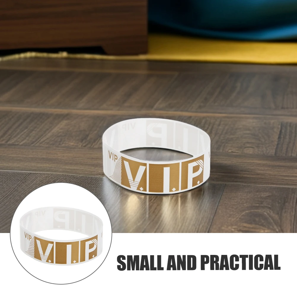 

100pcs Vip Wristbands Event Party Bracelet Concert Sports Wristbands Durable Comfortable Paper Arm Bands For Men Women