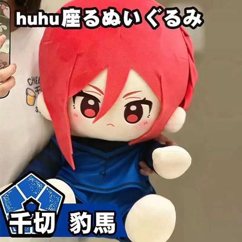 

40 см синий замок Chigiri Hyoma Bachira Meguru Isagi Yoichi, плюшевая кукла с героями мультфильмов, хлопковая мягкая игрушка, плюшевая подарочная подушка