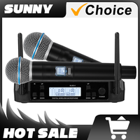 GLXD4 BETA58A Professional Dual Wireless Microphone System Stage Performances UHF Dynamic 2 Channel Dual Handheld