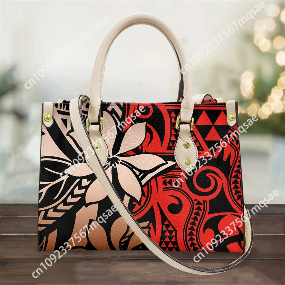 Vintage Women's Crossbody Shoulder Bags Polynesian Samoa Tattoos Printing High Quality Ladies Handbags Shopper Purse Tote Bag