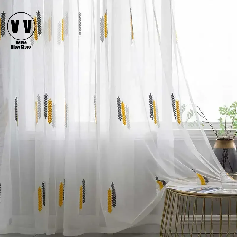 

Modern Tulle Window Curtains for Children's Bedroom, Window Treatments, Sheer Voile, Kitchen Drapes, Living Room, Kids Decor