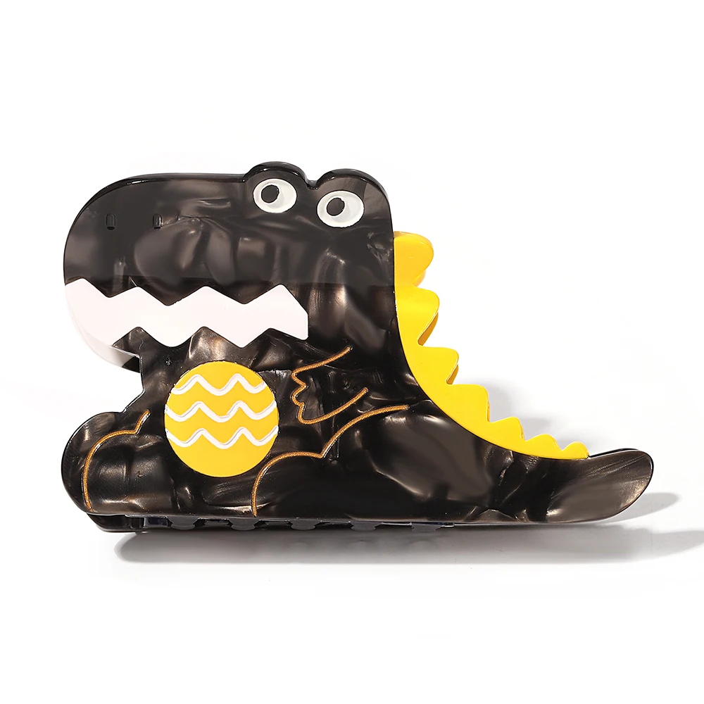 Personality Acetate Cartoon Crocodile Shape Ponytail Hair Clip Claw For Women New Dinosaur Crab Headwear Hairpin Hair Accessorie