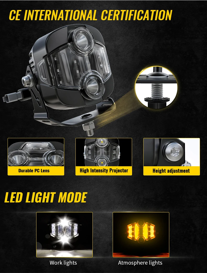 

Morsun 5 Inch LED Off Road Lights Automotive Auxiliary Driving Lights for Trucks Universal Work Lamp Lighting Accessories