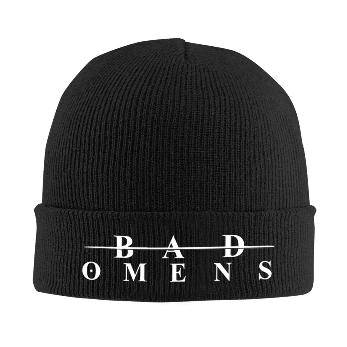 

Bad Omens Death Metal Logo Hat Autumn Winter Beanie Warm Cap Female Male Knitted Caps