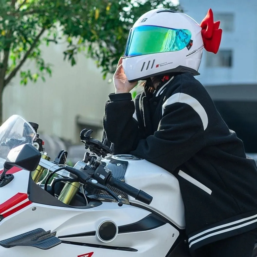 New Cloth Helmet Bowknot 12 Colors Bowknot Cloth Satin Ribbon Bow Bowknot Decor Electric Vehicle Decoration