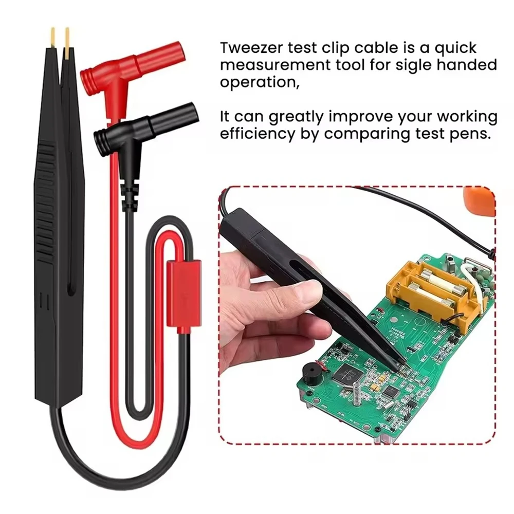 Cleqee P1510 SMD Chip component Narzędzie do testowania LCR Multimetr Tester Miernik Sonda w kształcie długopisu Pęseta