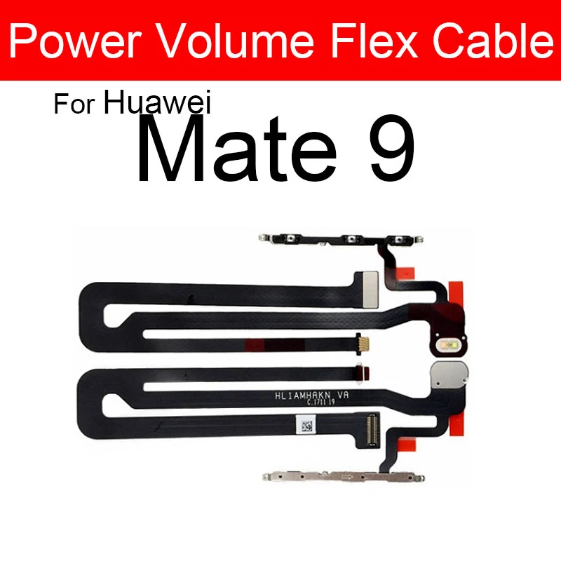 Power Volume Flex Cable For Huawei Mate 7 8 9 10 20 20X 30 S Lite Pro Max Side Power Volume Buttons Flex Ribbon Cable Repair