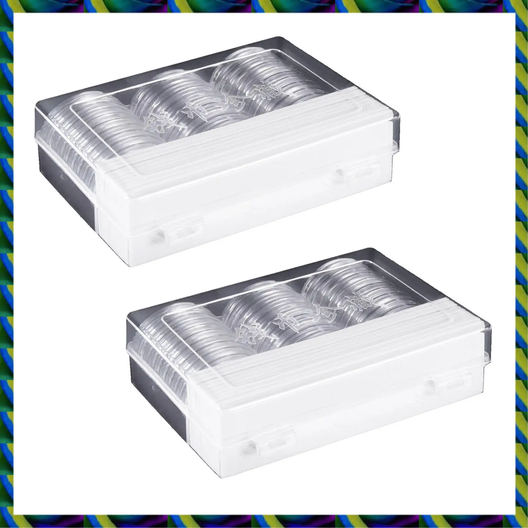 毎日 46 mm コイン カプセル ホルダーと保護ガスケット コイン ホルダー ケース ボックス コイン コレクション用品用 (8 サイズ、60 個)