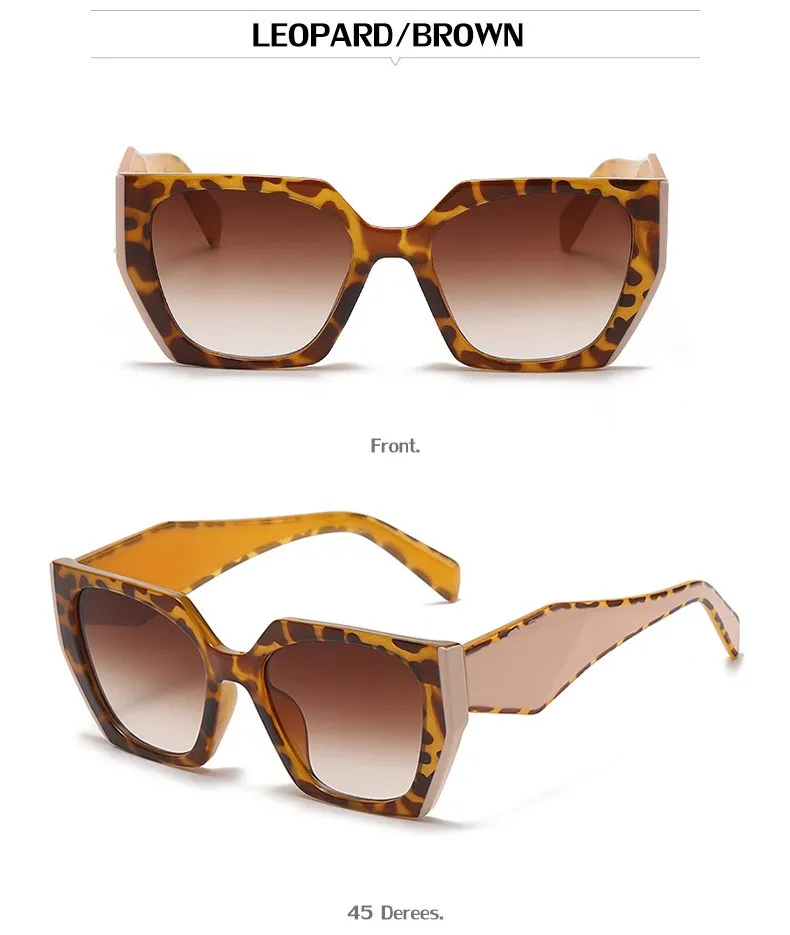 Mode Cat Eye Sonnenbrille Frauen 2025, Luxus Marke Design Vintage Quadrat Punk Sonnenbrille Für Damen Shades Retro Brillen UV400 – Detail 14