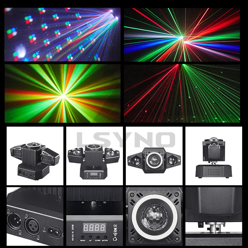 50W Disco Light Remote Control Mini LED Beam DMX512 Rotating DJ Equipment Moving Head Stage Effect For Party Club Birthday Event