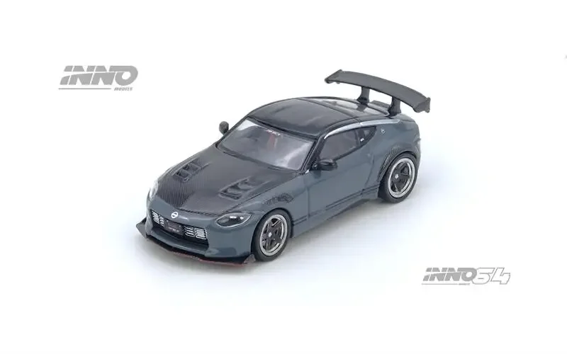 Pre-order INNO 1:64 TOP SECRET FAIRLADY Z RX34 Stealth grijze gegoten automodellen