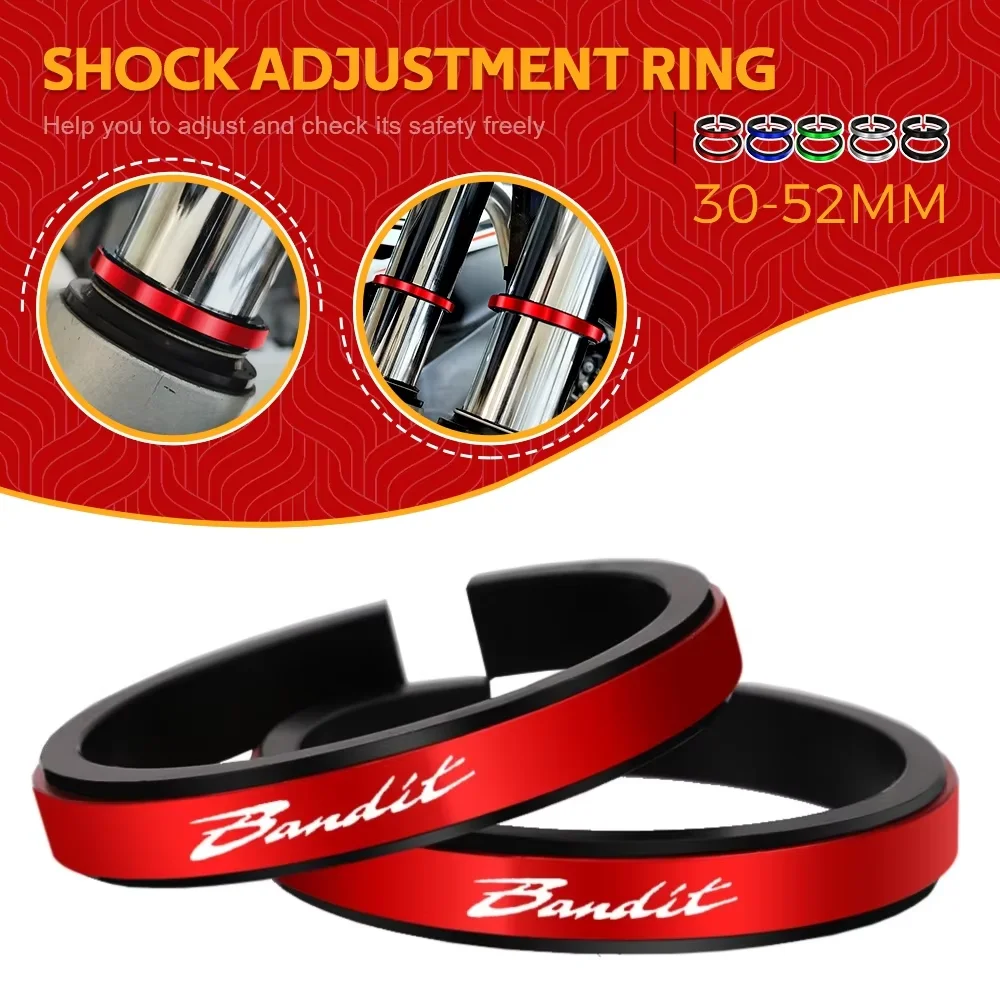 

For SUZUKI GSF 1250 1200 650 BANDIT GSX1250FA GSX 1250 FA Adjustment Shock Absorber Auxiliary Rubber Ring CNC Fit 30MM-52MM