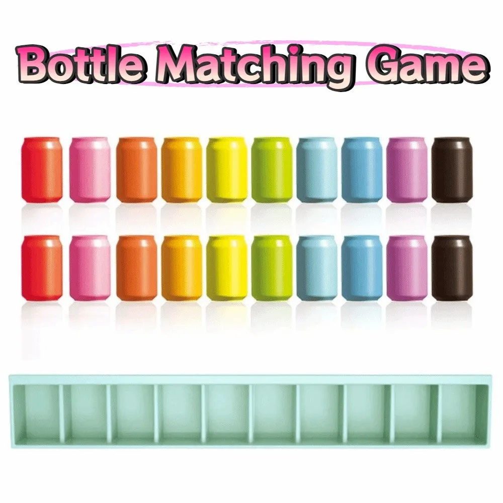 Jeu créatif de correspondance de bouteilles, pensée logique interactive, jouets de tri des couleurs Montessori, reconnaissance des couleurs, pensée innovante