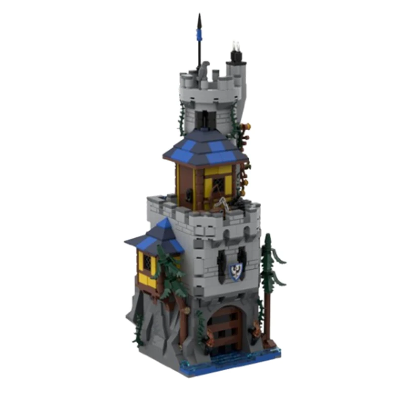 Spot small particle MOC modular architecture medieval castle 966pcs puzzle toys DIY model ornaments gifts