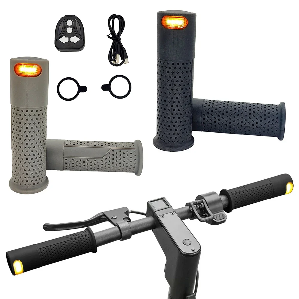 

1 Pair E-scooter Handlebar Grips Turn Signal Lamp For Xiaomi For M365 Handle Bar Grip Parts Electric Scooter Accessories