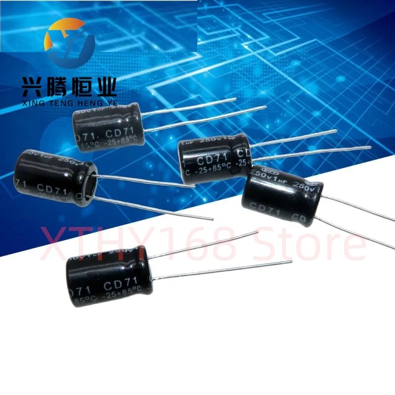 10PCS 200v NP BP audio crossover non-polar aluminum electrolytic capacitor 250v 1uf 2.2uf 3.3uf 4.7uf 1.8uf 6X11mm 160V