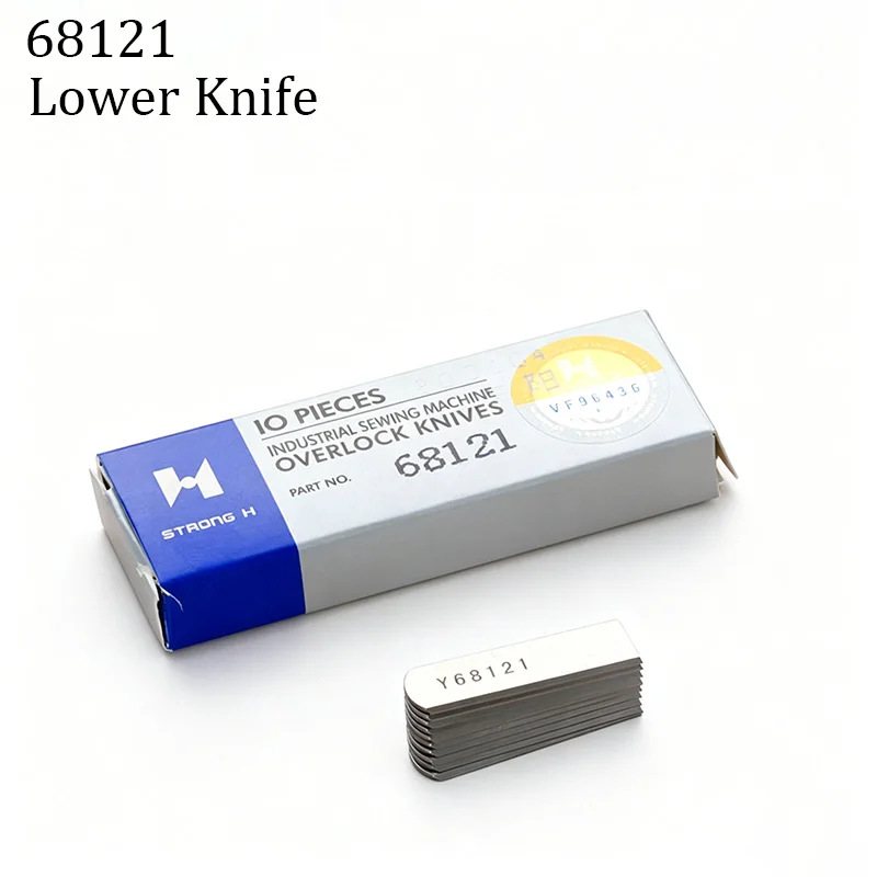 Upper & Lower Trimming Blades 68184 + 68121, Replacement Parts for Yamato FD-62 Four-Needle Six-Thread Coverstitch Machine