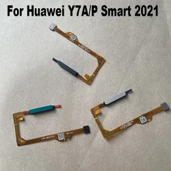 For Huawei Y7A  / P SMART 2021 / Honor 10X Lite Fingerprint Sensor Touch ID Scanner Connector Home Button Menu Flex Cable