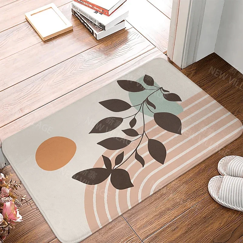 Anti-slip Bath Mat Bathroom Small Rug Shower Mat Home Decor Door Mat Kitchen Bedroom Entrance Room Mats boho abstract morandi