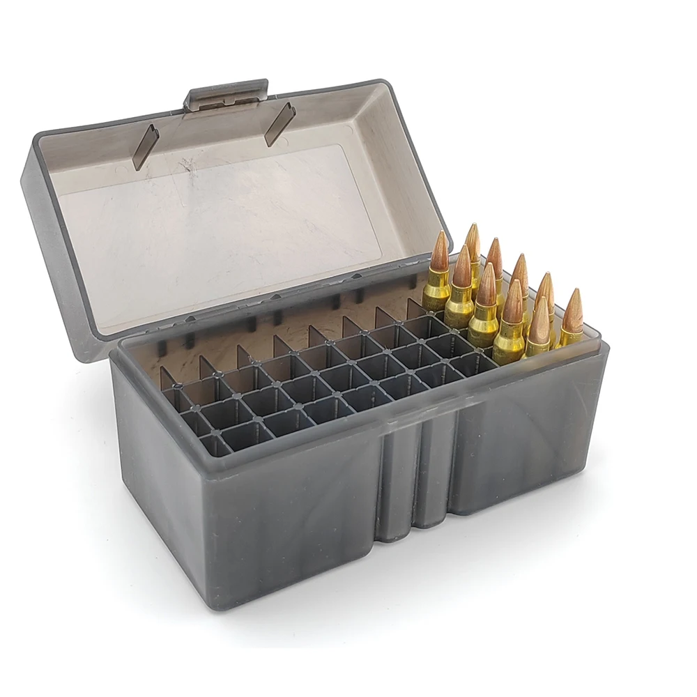 Tactical Ammo Box Flip-Top Rifle Ammo Box for 5.56x45/.17/.222/.223 Rug Caliber 50 Rounds Ammo Carrying Box Hunting Accessories - Image 5
