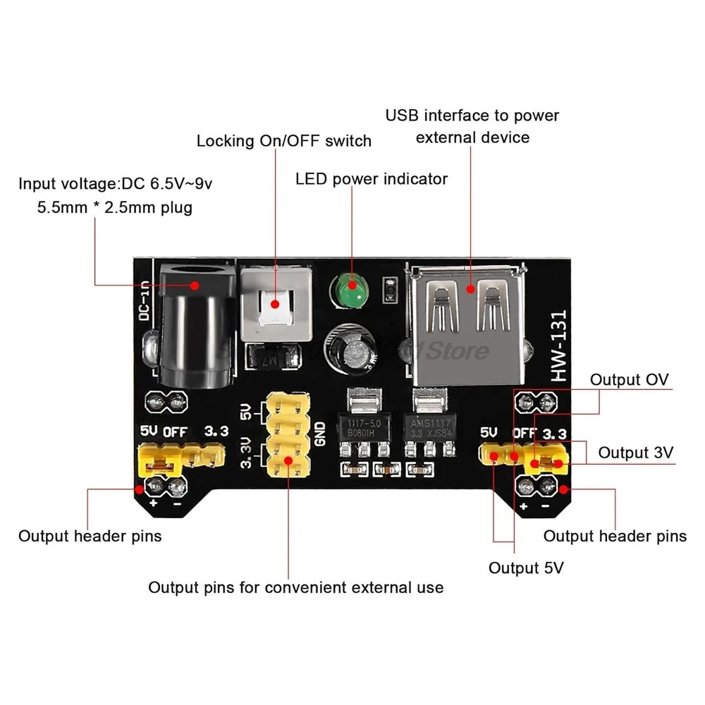 1/5/10 sztuk MB102 moduł zasilania płytki prototypowej 3.3V 5V bez lutowania deska do pieczenia DIY dla Arduino