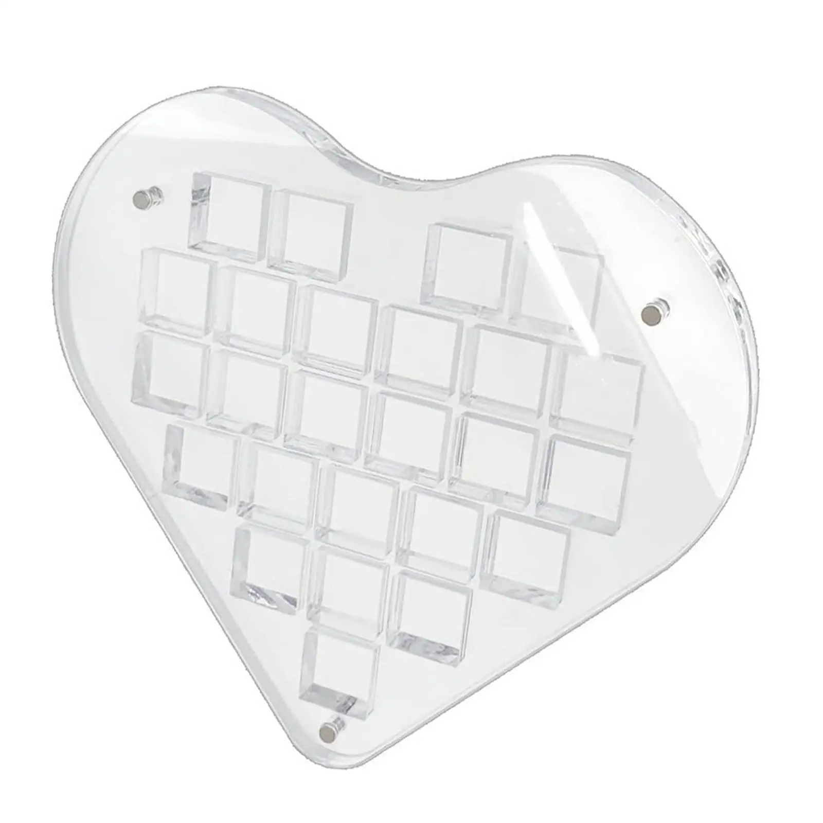 

Seashell Display Box Decorative Transparent Heart Shape Versatile Display Case for Jewelry Bead Charm Nail Trinket Collectibles