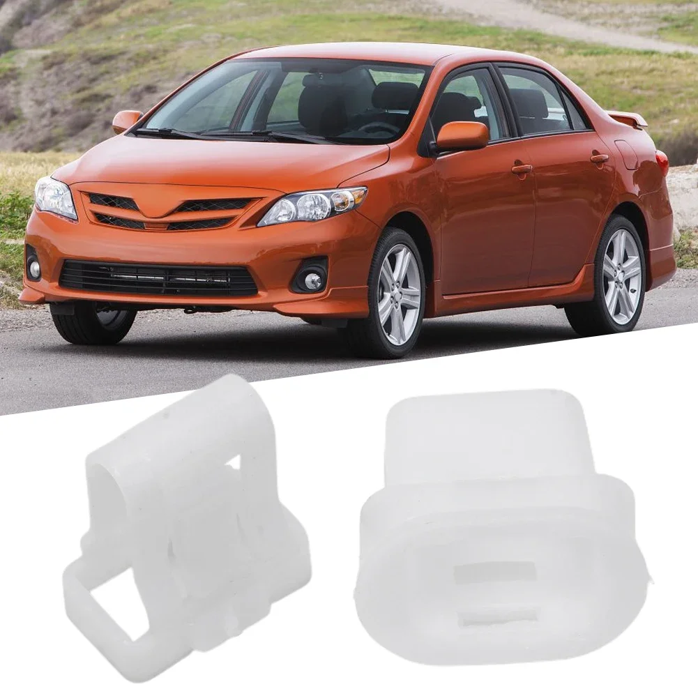 2Pcs Car Rear Seat  Cushion Clip Seat Buckle Fixing Card 244377892 72693-12080 White Nylon For Toyota For Lexus High Quality