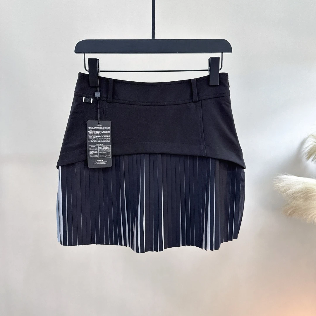 Women's Golf Pleated Skort 2026 Fall New Korean Style Versatile Fitted Slimming Sporty Outdoor Casual Breathable Quick-Dry Soft