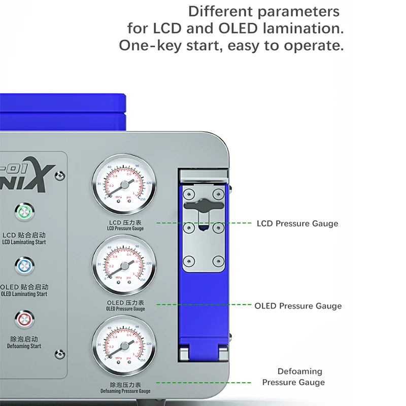 MECHANIC GAN-01 FENIX Lamination Defoaming Integrated Machine 360° Temperature Zone 8 Inch Screen Curved Surface Fit Repair Tool