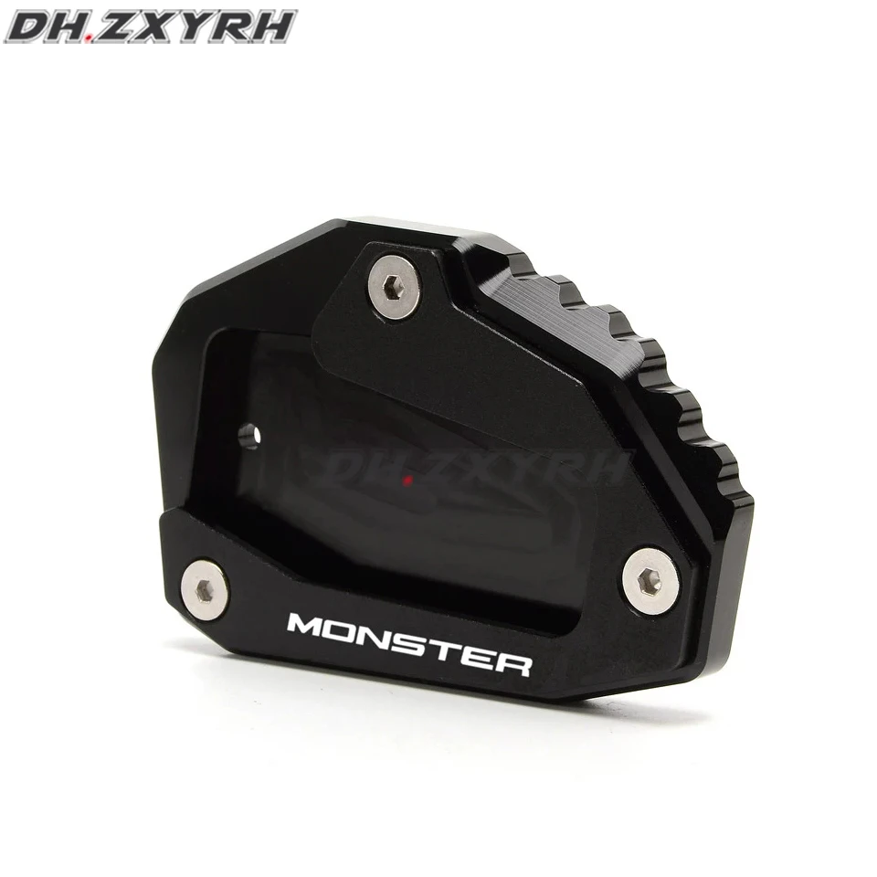 para-ducati-monster-1200-696-795-821-1200s-acessorios-da-motocicleta-kickstand-pe-suporte-lateral-extensao-almofada-placa-de-suporte