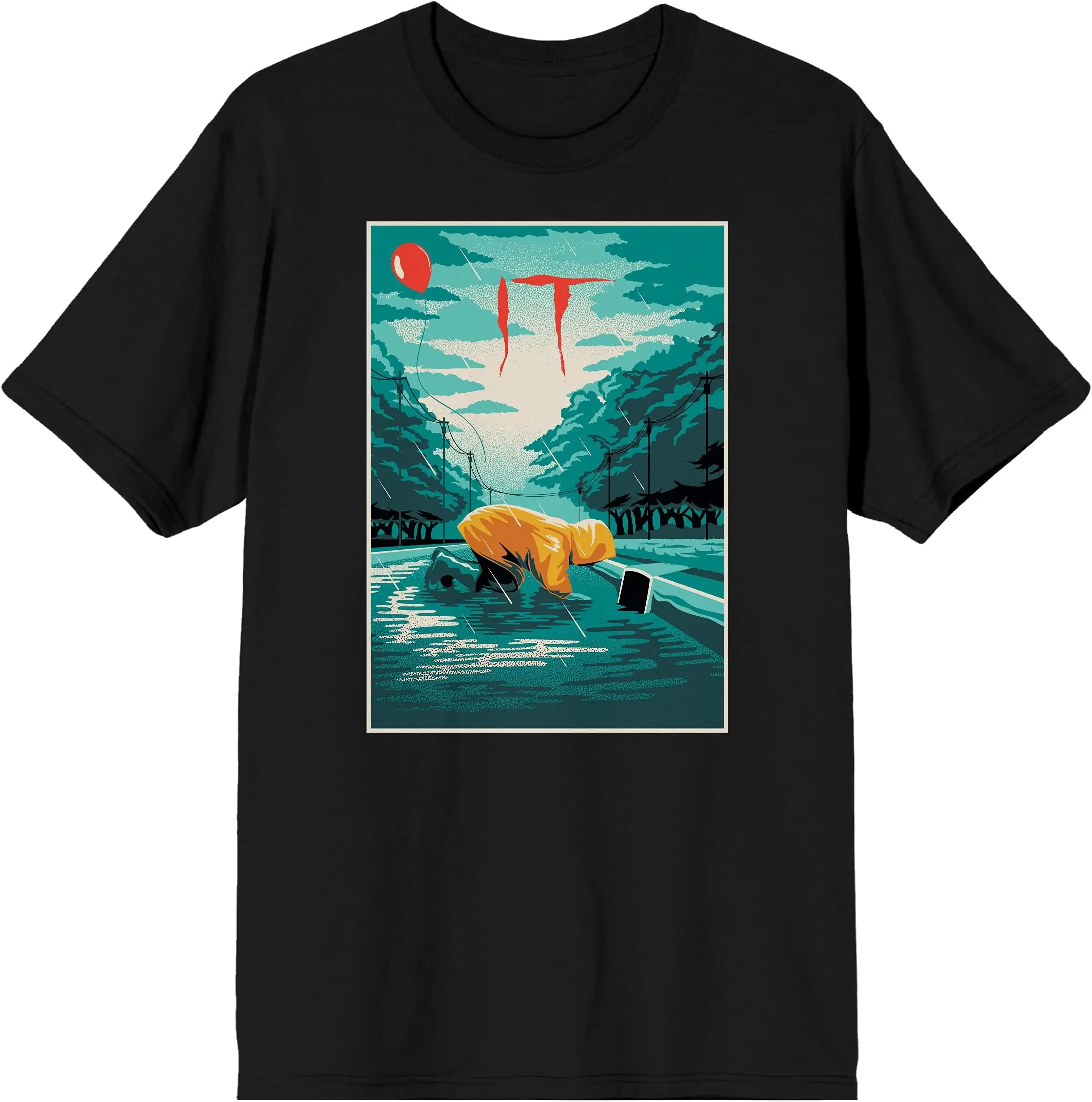 Винтажные хлопковые футболки большого размера с коротким рукавом Bioworld Georgia Denbrough IT