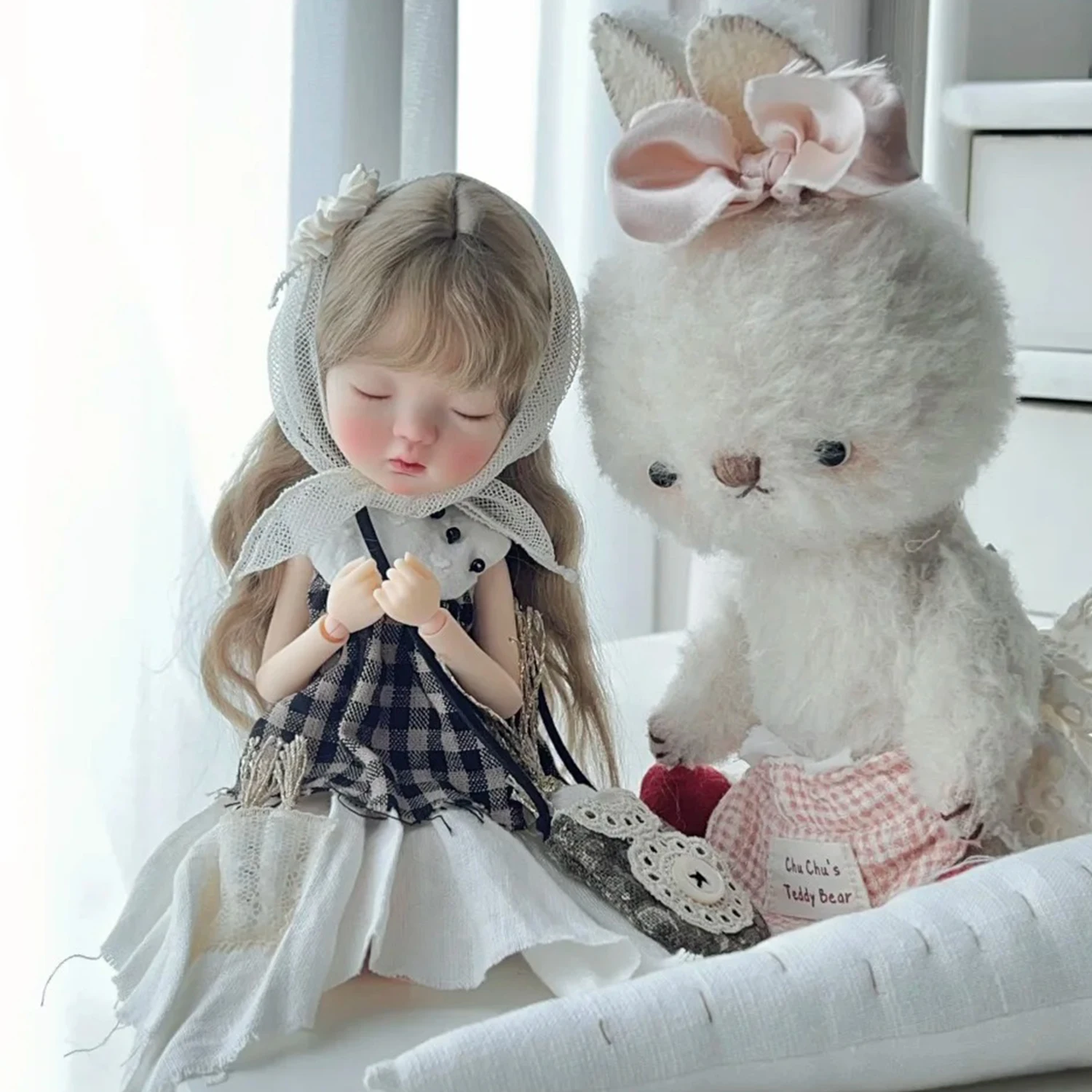 BJD 인형 1/6 레이이 잠자는 눈동자 고품질 레진 피규어 추수감사절 크리스마스 선물 슈가페어리 의상 없음 인형