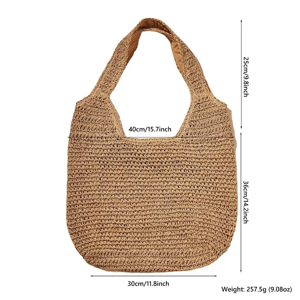 Sac fourre-tout en paille Fairycore Hobo pour femme, accessoires esthétiques initiés, sacs à main de plage