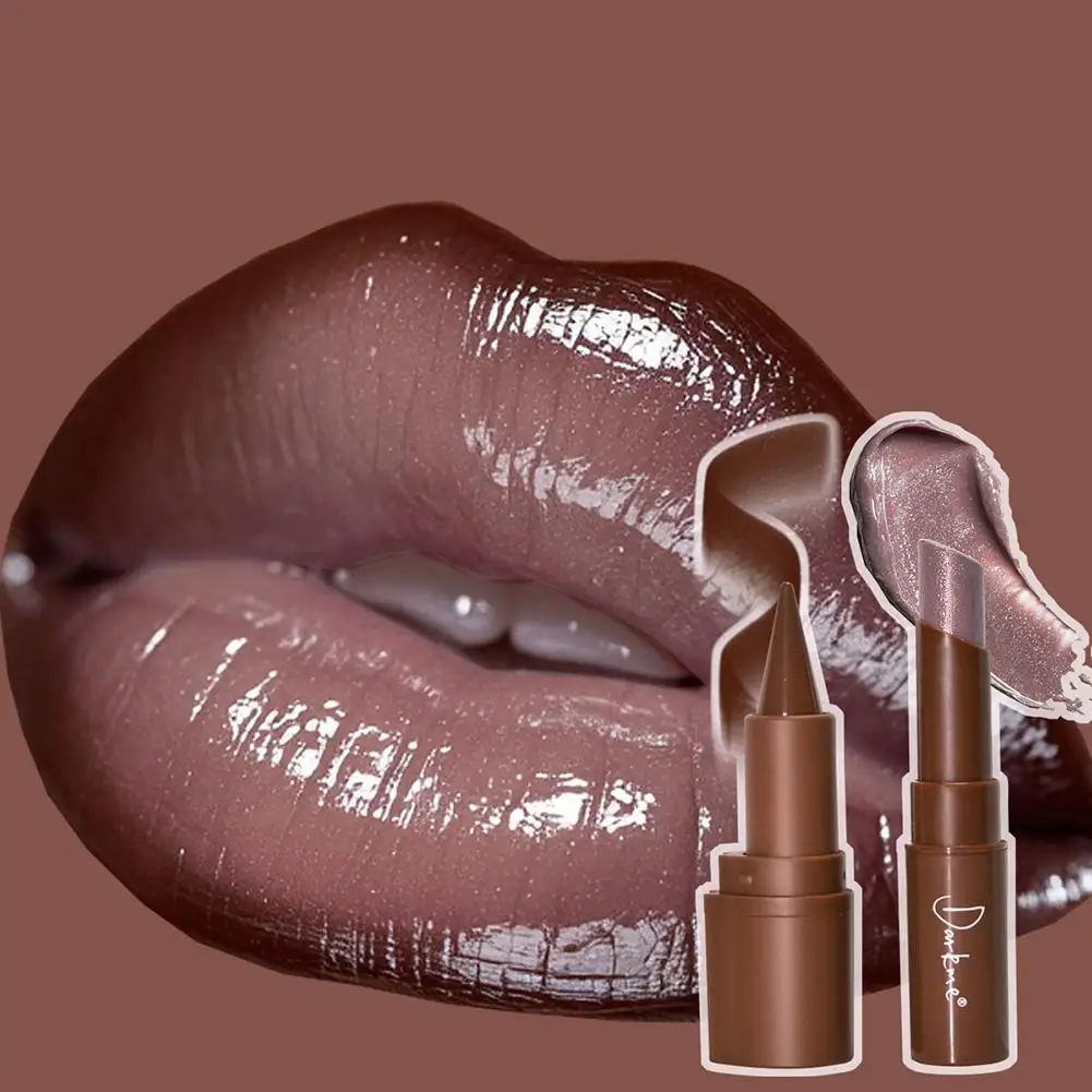 2PCS/Set Lip Gloss & Lip Liner Set Long-lasting Glitter Look Sparkling Lip Gloss Makeup Versatile Makeup Styles