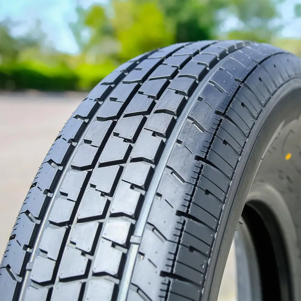 Trailer Radial Tires - HD 4-Piece Set, ST225/75R15, 117/112M Load Range E, 10-Ply, Black Sidewall