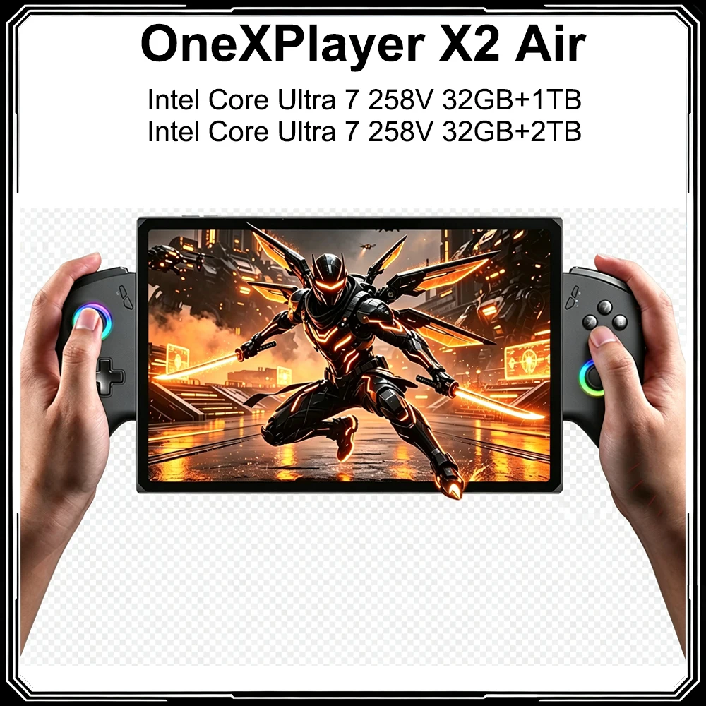 OneXPlayer X2 Air 3-in-1 Game Handheld Console Intel Core Ultra 7 258V DDR5 32GB 1TB/2TB SSD 10.95