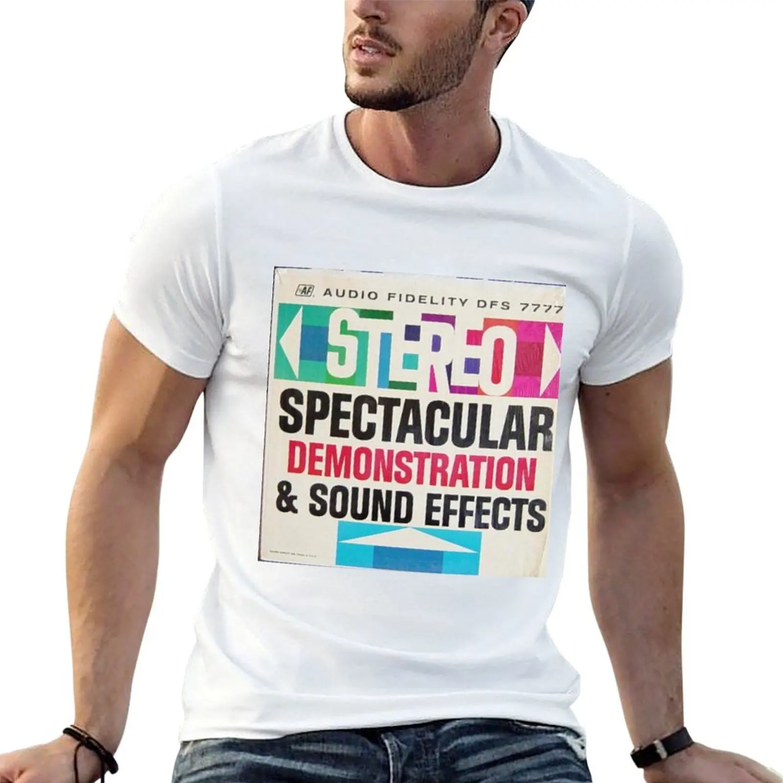 

t & Spectacular tshirt Demonstration sound 100% Stereo shirts man cotton effects T-Shirt