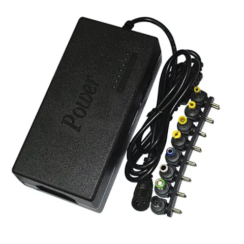1Pc Adjustable Power Adapter 96W AC/DC 12V-24V 4A/5A Laptop Charger Regulated Power Supply Universal EU Plug