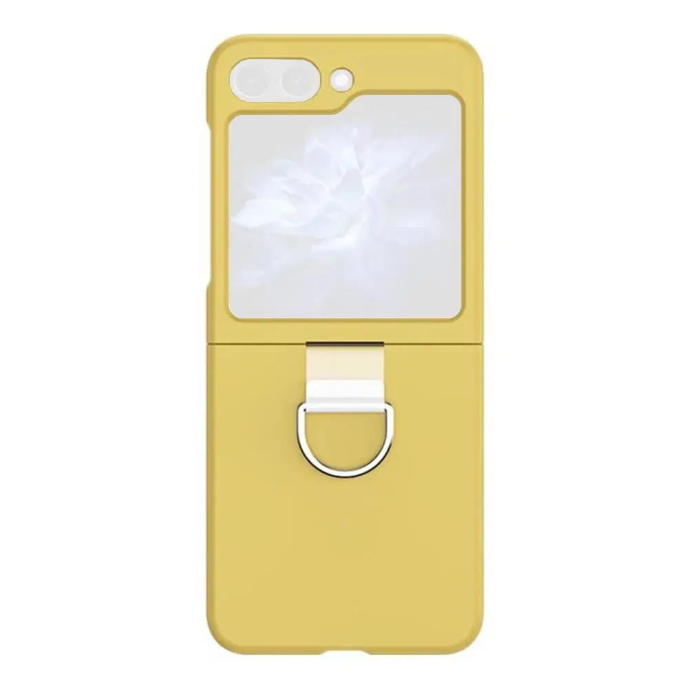 Funda de silicona de doble carcasa para Samsung Z Flip 5, carcasa protectora transparente, antigolpes, L4K5