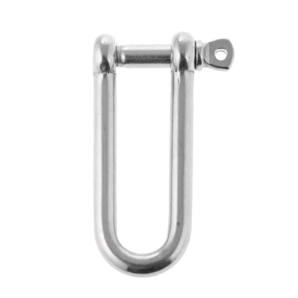 Long D Shackle Stainless Steel 316 Boat Anchor Dee Shackle for Marine Rigging Use