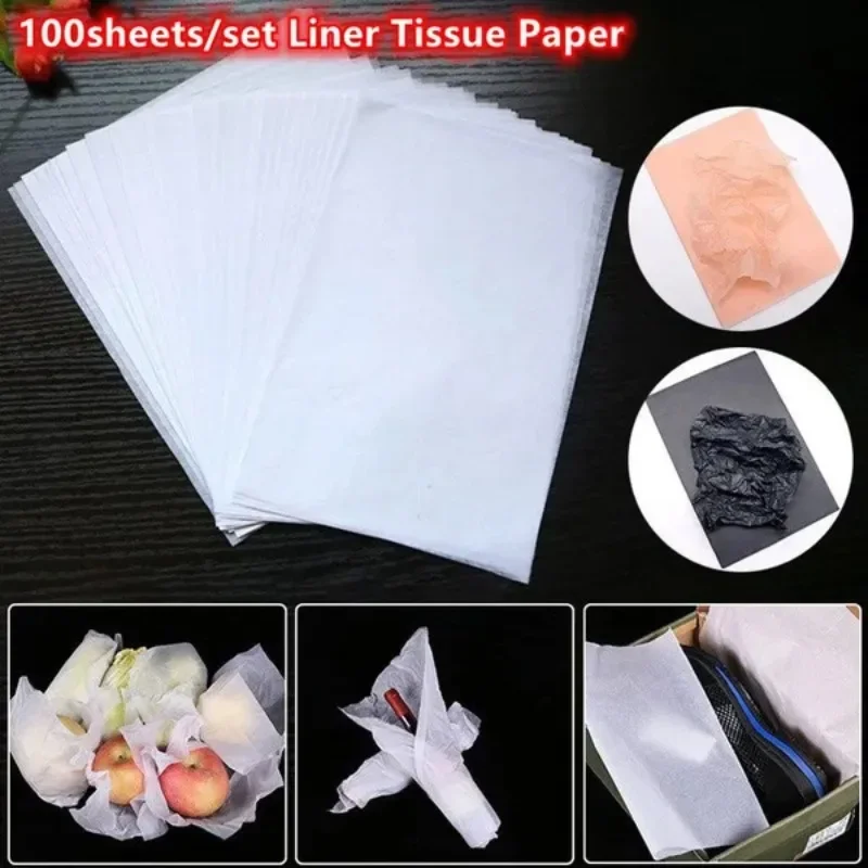 100sheets/set A4/A5 Liner Tissue Paper for Clothing Shirt Shoes DIY Handmade Translucent Wine Wrapping Papers